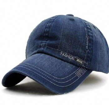 Fashion denim baseball cap high quality OEM cap retro washed cap