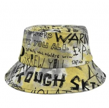 Custom printing fabric fisherman bucket caps fishing bucket hat quality bucket hats