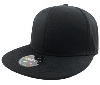 Wholesale 100% Cotton Adjustable Snapback Hat Flat Bill Brim Cap Unisex